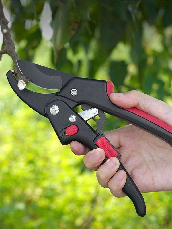Planet Gates Black Ratchet Skip Garden Pruning Shear SK5 Steel Scissors Gardening Plant Scissor Branch Pruner Trimmer Tools dropshipping