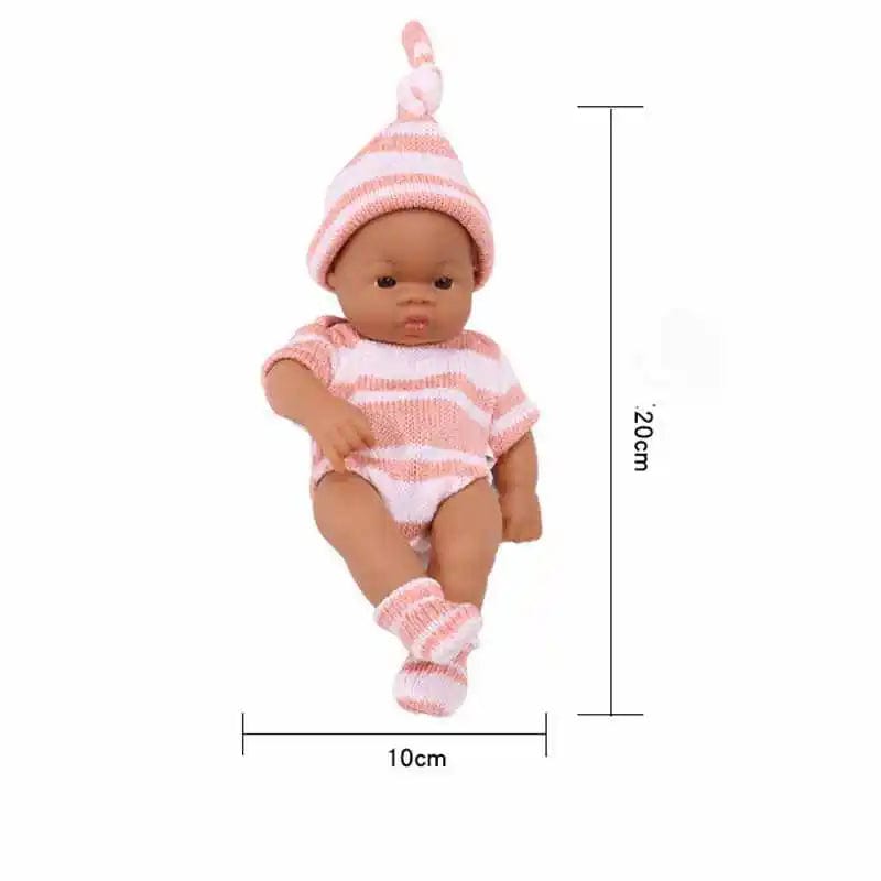 Planet Gates Black Reborn Dolls African Reborn Baby Dolls 20 cm Lalki Baby Reborn Baby Doll Zabawki Miękkie w dotyku Wysokiej jakości lalki dla dzieci Zabawki