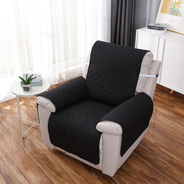 Planet Gates Black / Recliner 55*200CM/21.7*78.8IN 1pc Waterproof Recliner Cover Sofa Slipcover Washable Recliner Chair Cover Recliner Slipcover For Living Room Non-Slip Furniture Protector For Pets Dogs Cats Living Room Home Decor