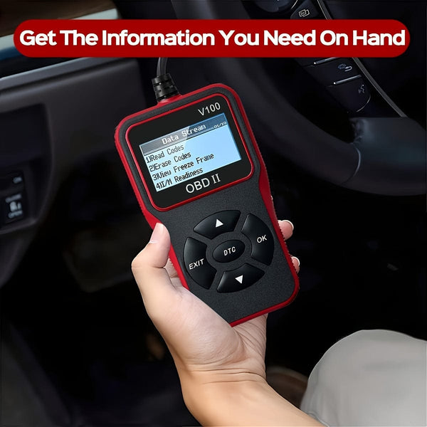 Planet Gates Black Red Automotive OBD2 Diagnose Scanner Code Reader Engine Fault Code Reader Scanner Can Diagnose Scan Tool For All OBD II Protocol Cars Since 1996, I/M Readiness, Battery Test, Read Code Erase Code Etc.