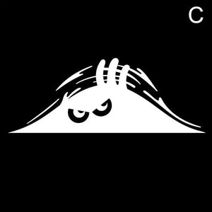 Planet Gates black red / China Peeping Door Slit Stickers Body Sticker Scratch Decal Reflective Sticker For Car Auto Headlight Decoration