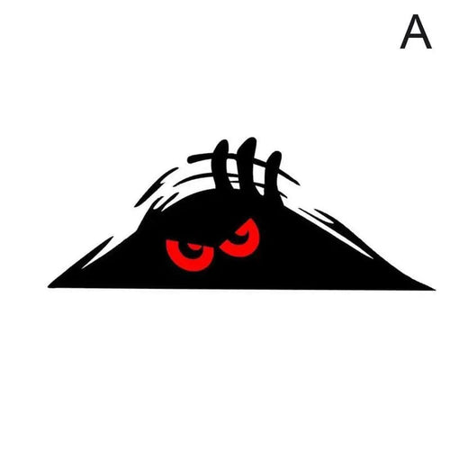 Planet Gates black red / China Peeping Door Slit Stickers Body Sticker Scratch Decal Reflective Sticker For Car Auto Headlight Decoration