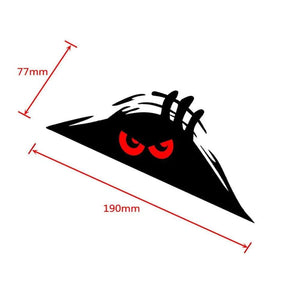 Planet Gates black red / China Peeping Door Slit Stickers Body Sticker Scratch Decal Reflective Sticker For Car Auto Headlight Decoration