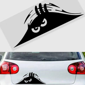 Planet Gates black red / China Peeping Door Slit Stickers Body Sticker Scratch Decal Reflective Sticker For Car Auto Headlight Decoration