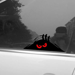 Planet Gates black red / China Peeping Door Slit Stickers Body Sticker Scratch Decal Reflective Sticker For Car Auto Headlight Decoration