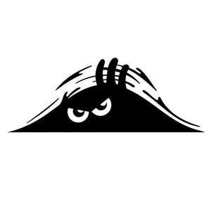 Planet Gates black red / China Peeping Door Slit Stickers Body Sticker Scratch Decal Reflective Sticker For Car Auto Headlight Decoration