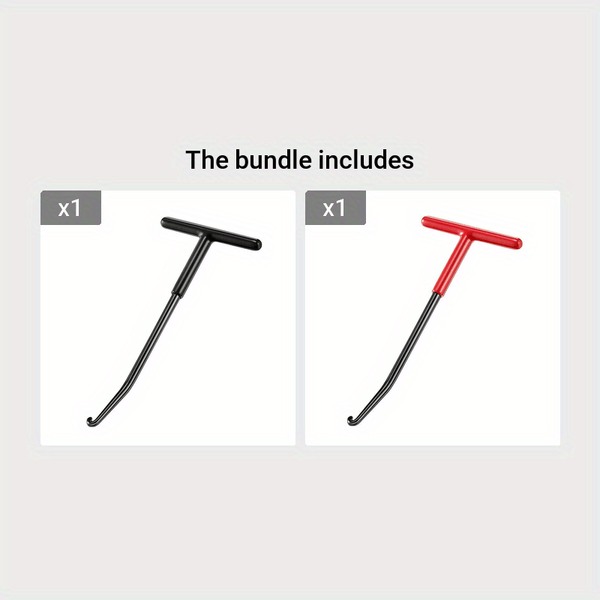 Planet Gates Black+Red T-shaped Spring Hook Motorcycle Brake Spring Hook Wrench Clutch Exhaust Pipe Spring Disassembly Pull Hook