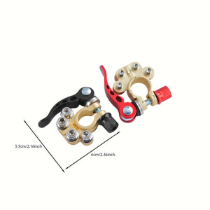 Planet Gates Black Red Upgrade Your Vehicle's Battery with These 12V Battery Terminal Clamps!