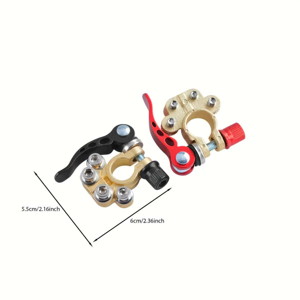 Planet Gates Black Red Upgrade Your Vehicle's Battery with These 12V Battery Terminal Clamps!