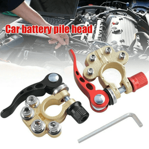 Planet Gates Black Red Upgrade Your Vehicle's Battery with These 12V Battery Terminal Clamps!