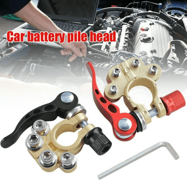 Planet Gates Black Red Upgrade Your Vehicle's Battery with These 12V Battery Terminal Clamps!