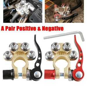 Planet Gates Black Red Upgrade Your Vehicle's Battery with These 12V Battery Terminal Clamps!