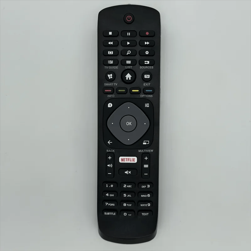 Planet Gates BLACK remote control with NETFLIX replacement for philips 4k uhd HDR ambilight smart TV 43pus6262 49pus6262 50pus6262 55pus6262 65pus