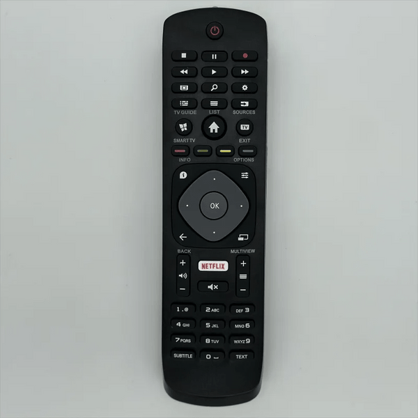 Planet Gates BLACK remote control with NETFLIX replacement for philips 4k uhd HDR ambilight smart TV 43pus6262 49pus6262 50pus6262 55pus6262 65pus