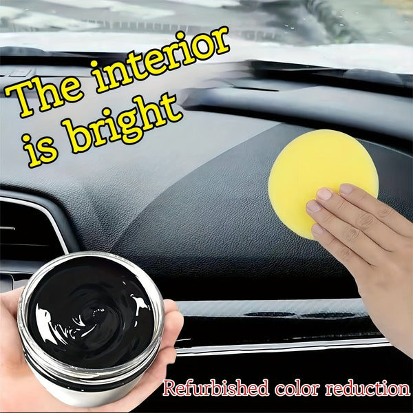 Planet Gates black repair cream 1pc 30ml Car Faux Leather And Plastic Repair Cream Returns To Black Glossy Car Maintenance Product, Restoring Artificial Leather, Car Polishing, And Coating Renovation