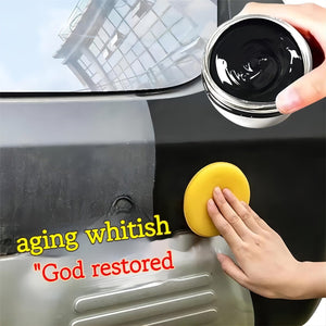 Planet Gates black repair cream 1pc 30ml Car Faux Leather And Plastic Repair Cream Returns To Black Glossy Car Maintenance Product, Restoring Artificial Leather, Car Polishing, And Coating Renovation