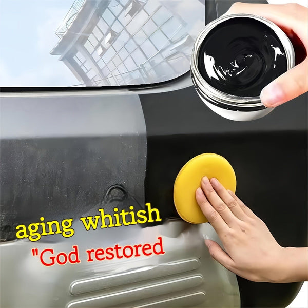 Planet Gates black repair cream 1pc 30ml Car Faux Leather And Plastic Repair Cream Returns To Black Glossy Car Maintenance Product, Restoring Artificial Leather, Car Polishing, And Coating Renovation