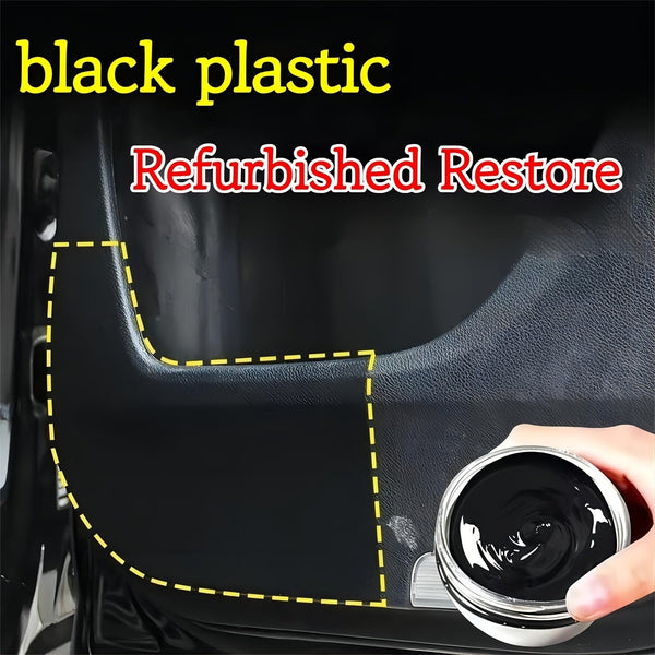 Planet Gates black repair cream 1pc 30ml Car Faux Leather And Plastic Repair Cream Returns To Black Glossy Car Maintenance Product, Restoring Artificial Leather, Car Polishing, And Coating Renovation