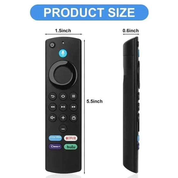 Planet Gates Black Replacement Bluetooth Voice Remote Control for Fire TV Stick 4K Max 3rd Gen Stick Lite Cube Smart TV Controller Works with Alexa