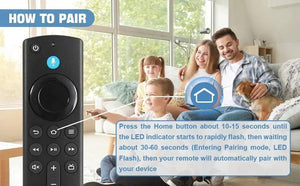 Planet Gates Black Replacement Bluetooth Voice Remote Control for Fire TV Stick 4K Max 3rd Gen Stick Lite Cube Smart TV Controller Works with Alexa