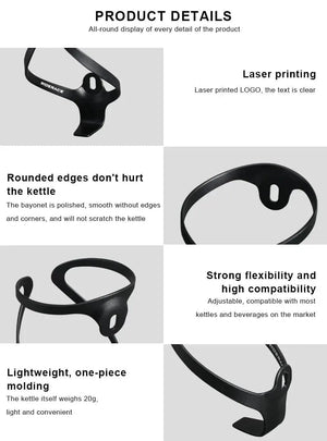 Planet Gates black RIDERACE Bicycle Bottle Holder Ultralight Aluminium Alloy MTB Mountain Road Bike Water Kettle Cage Mount Cycling Accessories