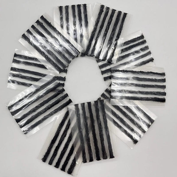 Planet Gates Black Rubber  Tubeless Seal Strip Tire Puncture Repair Recovery Kit Set Car Bike Tyretire repair kit