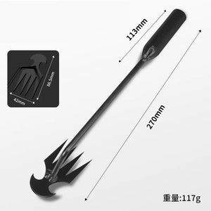 Planet Gates Black S Manganese Steel Garden Weeders Grass Rooting Loose Soil Hand Weeding Removal Puller Multifunctional Weeder Gardening Tools