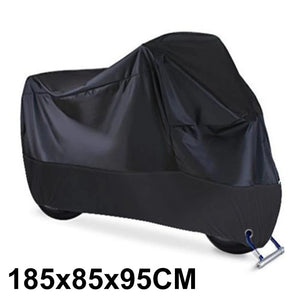 Planet Gates Black S Motorcycle Cover Waterproof All Season Dustproof UV Protective Outdoor Indoor Scooter 190T Wear-resistant Fabric Motorbike Cover
