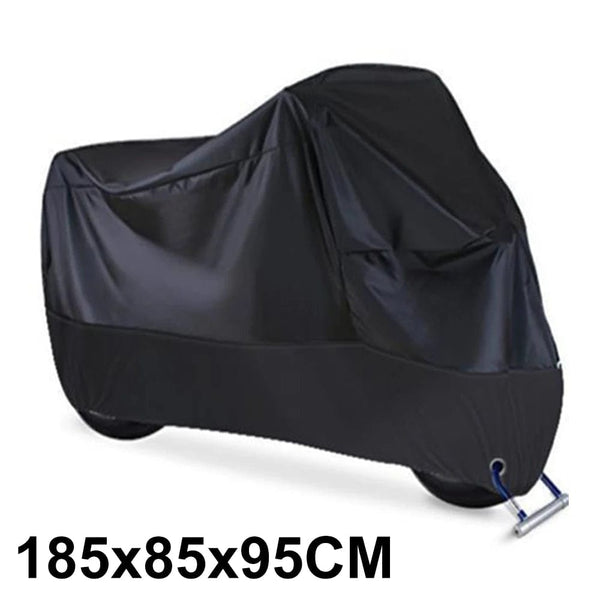 Planet Gates Black S Motorcycle Cover Waterproof All Season Dustproof UV Protective Outdoor Indoor Scooter 190T Wear-resistant Fabric Motorbike Cover