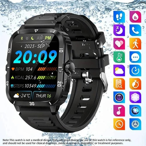Planet Gates black SENBONO Military Smart Watch Men IP68 3ATM Waterproof Outdoor Sports Fitness Tracker 24H Health Monitor Smartwatch Men 430mAh