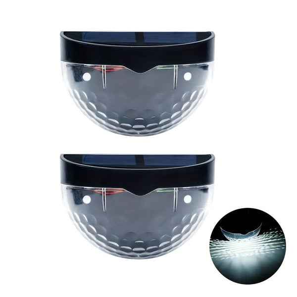 Planet Gates Black Shell White Light / 2pcs 2/4/6pcs Solar Fence Lights, Solar Deck Lights, Solar Wall Lights, Solar Wall-mounted Lights, Outdoor Waterproof Fence Deck Garden Garage Ladder Lighting
