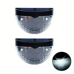 Planet Gates Black Shell White Light / 2pcs 2/4/6pcs Solar Fence Lights, Solar Deck Lights, Solar Wall Lights, Solar Wall-mounted Lights, Outdoor Waterproof Fence Deck Garden Garage Ladder Lighting