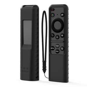 Planet Gates Black SIKAI Silicone Cover for Samsung BN59-01432A Original Voice Smart TV Remote Control Case for 2023 Solar Charging TM2360E TM2361E