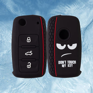 Planet Gates Black / Silica Gel Car Key Case For Volkswagen For VW For Magotan For Golf 4 3 6 5 6 MK6 For Passat B5 B6 B8 B7 For Tiguan For Jetta For Skoda