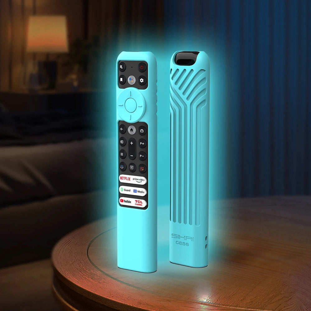 Planet Gates Black Silicon Remote Case for TCL TV Remote Control RC902V FMR1 Google Android Smart QLED Voice TV Protective Cover Environmentally