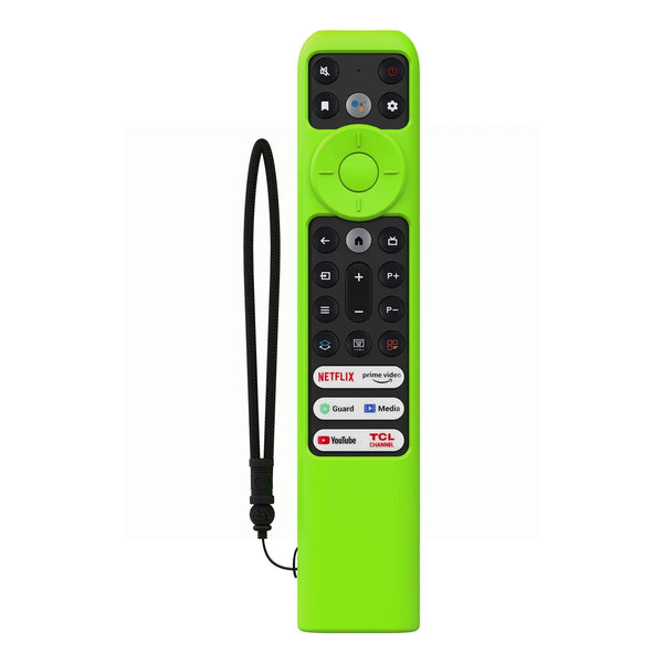 Planet Gates Black Silicon Remote Case for TCL TV Remote Control RC902V FMR1 Google Android Smart QLED Voice TV Protective Cover Environmentally