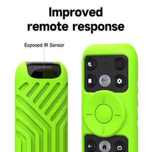 Planet Gates Black Silicon Remote Case for TCL TV Remote Control RC902V FMR1 Google Android Smart QLED Voice TV Protective Cover Environmentally