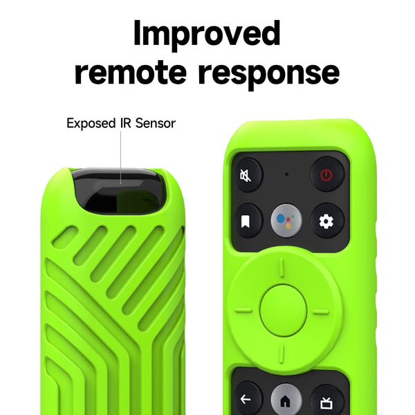 Planet Gates Black Silicon Remote Case for TCL TV Remote Control RC902V FMR1 Google Android Smart QLED Voice TV Protective Cover Environmentally