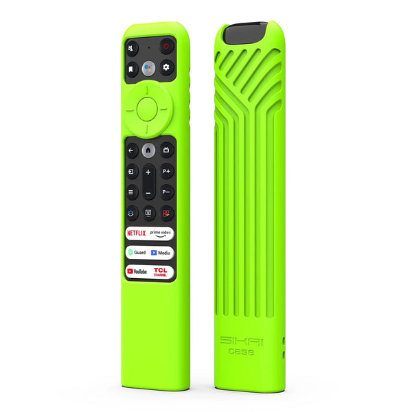 Planet Gates Black Silicon Remote Case for TCL TV Remote Control RC902V FMR1 Google Android Smart QLED Voice TV Protective Cover Environmentally