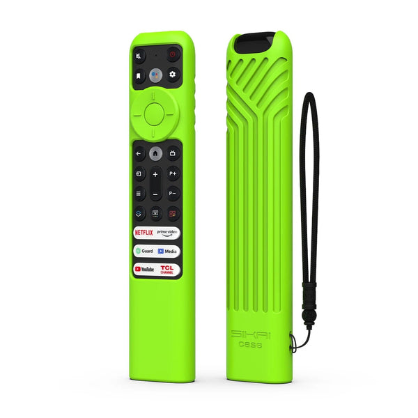 Planet Gates Black Silicon Remote Case for TCL TV Remote Control RC902V FMR1 Google Android Smart QLED Voice TV Protective Cover Environmentally