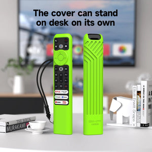Planet Gates Black Silicon Remote Case for TCL TV Remote Control RC902V FMR1 Google Android Smart QLED Voice TV Protective Cover Environmentally