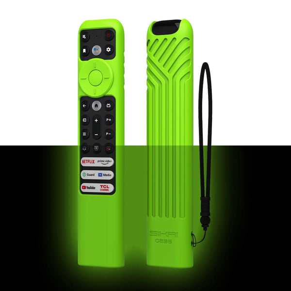 Planet Gates Black Silicon Remote Case for TCL TV Remote Control RC902V FMR1 Google Android Smart QLED Voice TV Protective Cover Environmentally