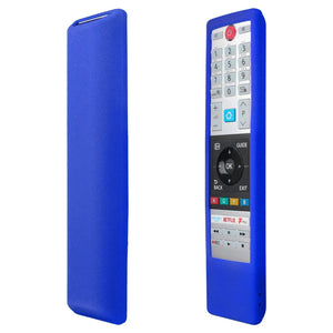 Planet Gates Black Silicone Case Fit for Toshiba Home Smart TV Remote Control CT-8541 CT-8533 CT-8528 Protective Sheath Cover Anti-Slip Protector