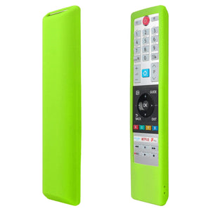 Planet Gates Black Silicone Case Fit for Toshiba Home Smart TV Remote Control CT-8541 CT-8533 CT-8528 Protective Sheath Cover Anti-Slip Protector