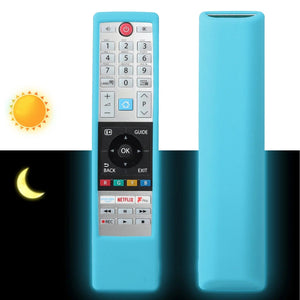 Planet Gates Black Silicone Case Fit for Toshiba Home Smart TV Remote Control CT-8541 CT-8533 CT-8528 Protective Sheath Cover Anti-Slip Protector
