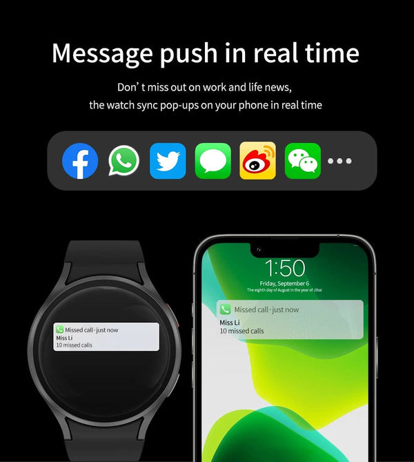 Planet Gates Black Silicone Smart Watch 1.4 inch HD Screen Smartwatch GPS track tracking Heart rate Body Temperature Smart Watch For Samsung Galaxy 2024 New