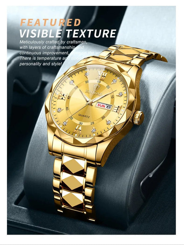 Planet Gates Black Silver Zhen BINBOND Top Brand Luxury Fashion Watch Men Waterproof Week Date Clock Sport Watch Men Quartz Wristwatch Relogio Masculino B2521