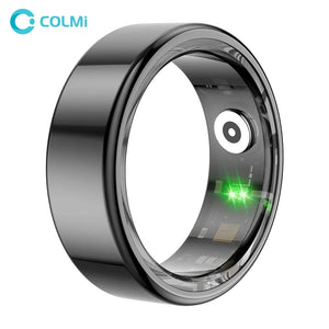Planet Gates black / Size 8 COLMI R02 Smart Ring Military Grade Titanium Steel Shell Health Monitoring IP68 & 3ATM Waterproof Multi-sport Modes