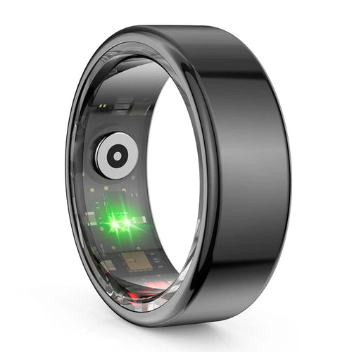 Planet Gates black / Size 8 COLMI R02 Smart Ring Military Grade Titanium Steel Shell Health Monitoring IP68 & 3ATM Waterproof Multi-sport Modes