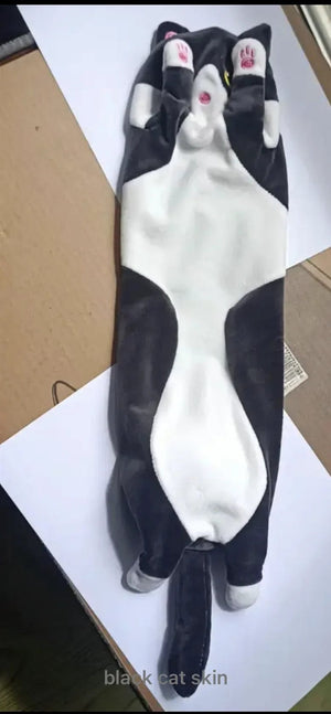 Planet Gates Black-Skin / 70CM Big Size Long Strip Clip Legs Cat Doll Stuffed Pillow Girls Sleep Plush Lazy Toy Doll Cuddle Sleep With Sleeping Dolls